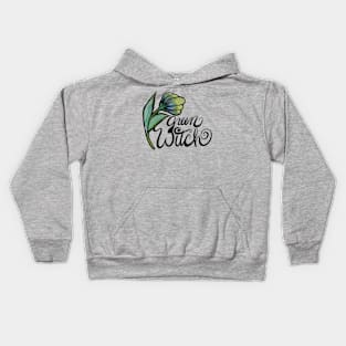 Green Witch Nature Kids Hoodie